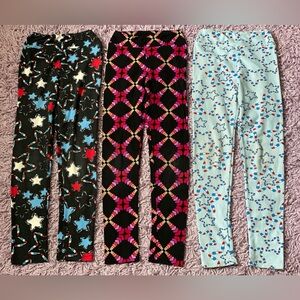 3 pairs Kids L / XL LuLaRoe Leggings